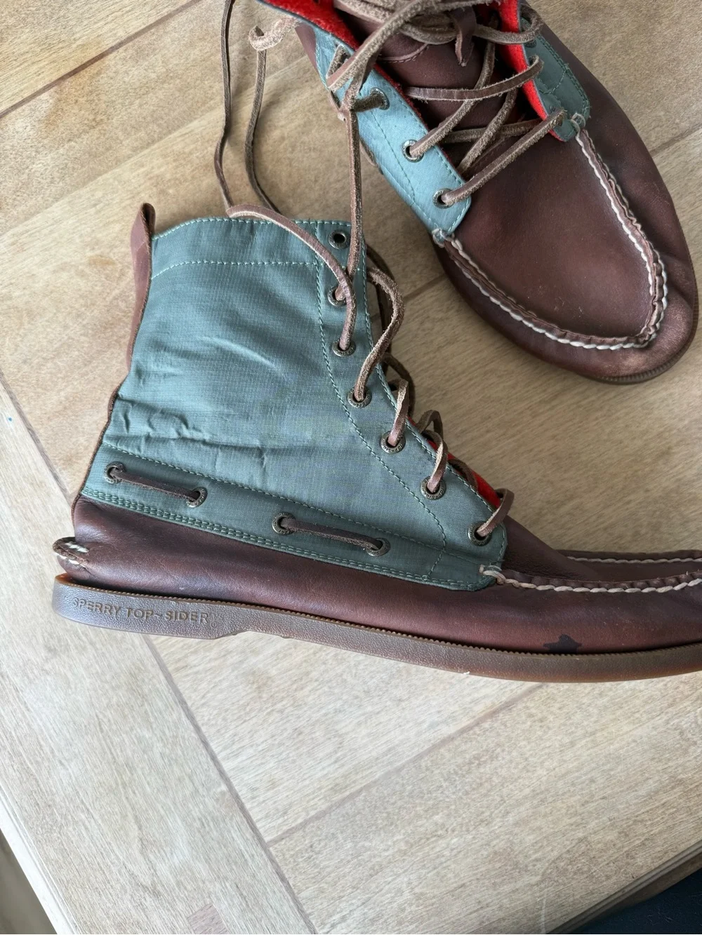 Vintage Sperry Top Sider Leather Boot